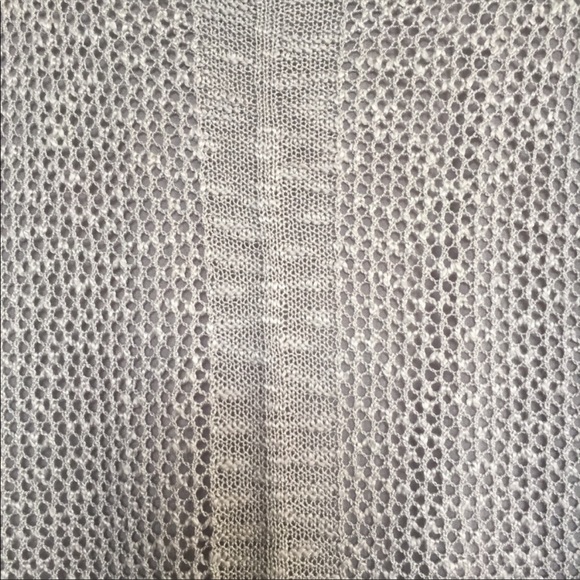 THML Sweater Knit Split Back Crossover Back Detail Silver Gray Small - Picture 4 of 10